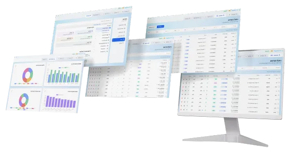 ממשק המשתמש של ת״ת Organizer על גבי מסך מחשב